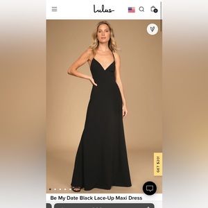 LuLus black gown size M